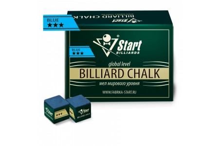 Мел Startbilliards 3 звезды синий (144шт)